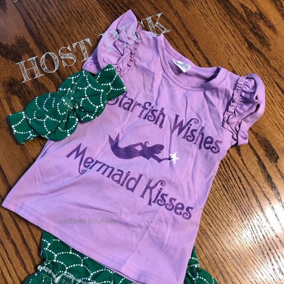 💗HOST PICK💗  Mermaid Kisses 3 pc Outfit - Picture 1 of 5